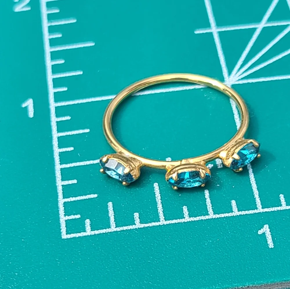Size 7.5 ladies band for sale blue & gold